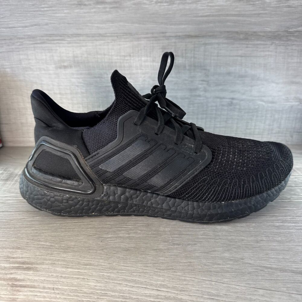 Adidas UltraBoost 20 FU8498 Womens US 11 Running Shoes Triple Black Sneakers